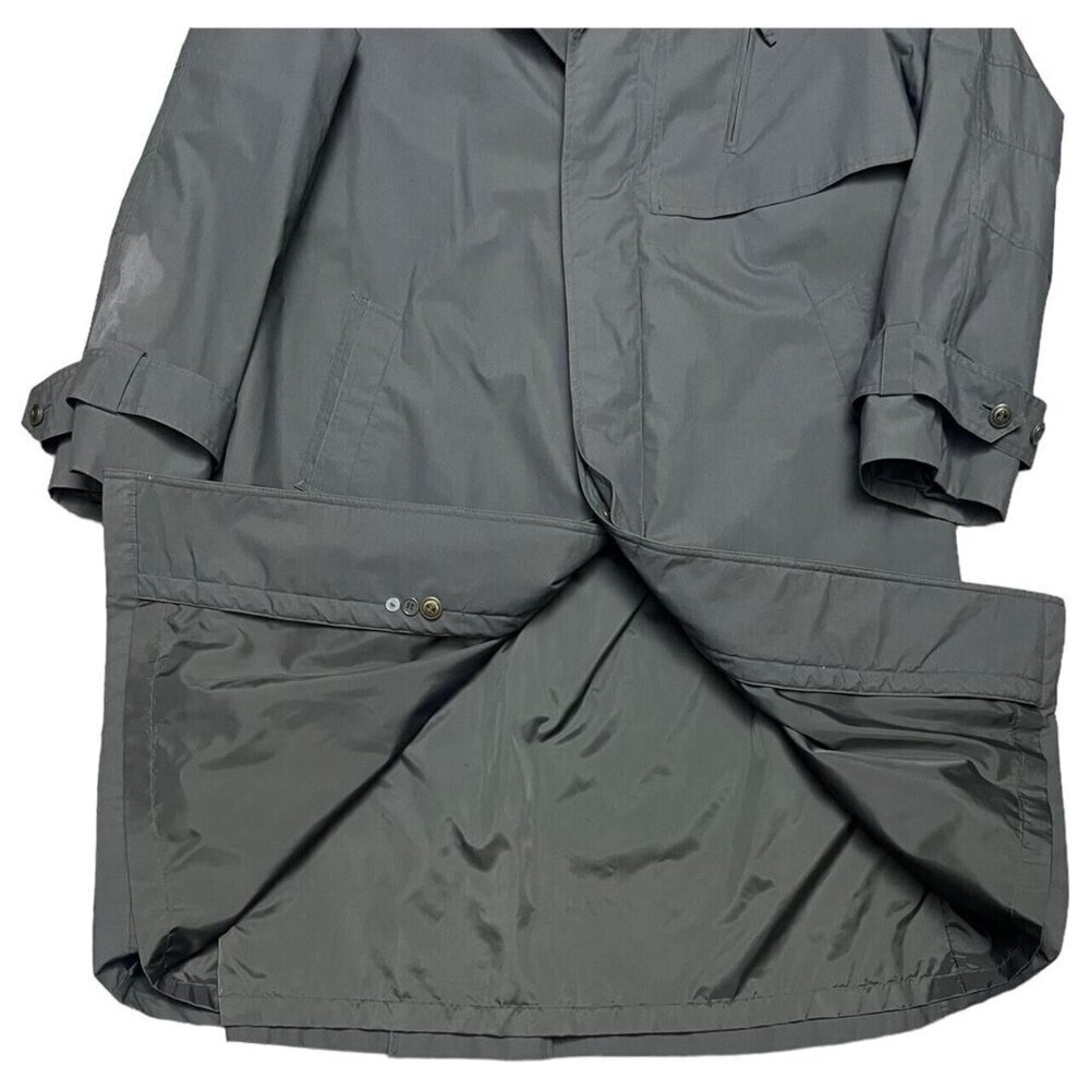 MOORES Vintage 90s Luxury Designer Water Resistant Trench Coat - 44S (XL) - Picture 4 of 6